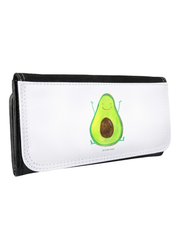 Mr. & Mrs. Panda Damen Portemonnaie Avocado Glücklich ohne Spruch in Weiß