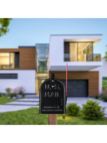relaxdays US-Mailbox in Schwarz