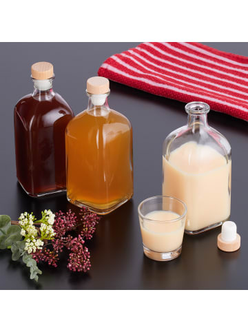 6 x Flasche in Transparent - 500 ml
