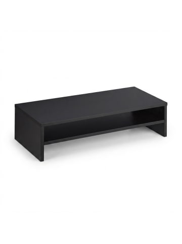 relaxdays Monitorständer in Schwarz - (B)54 x (H)14,5 x (T)25,5 cm