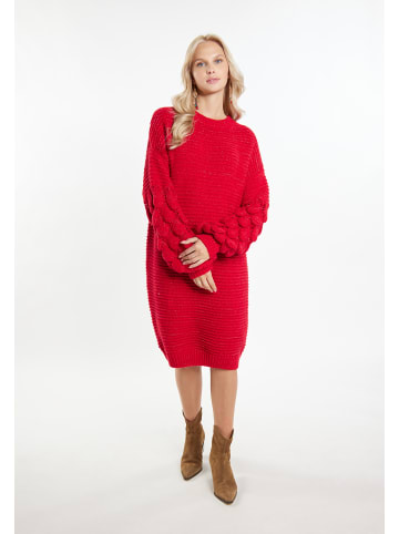 IZIA Damen Strickkleid in Rot