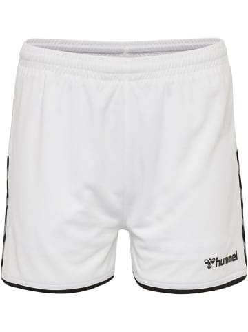 Hummel Hummel Poly Kurze Hose Hmlauthentic Multisport Damen Leichte Design Schnelltrocknend in WHITE