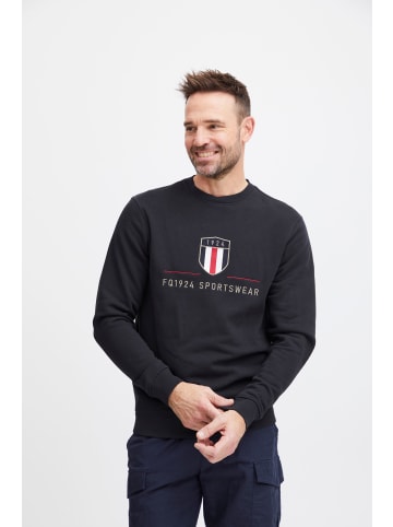 FQ1924 Sweatshirt FQWilliam logo crewneck in Dunkelblau