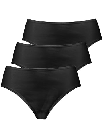 Nina von C. 3er Pack Hüftslip in schwarz