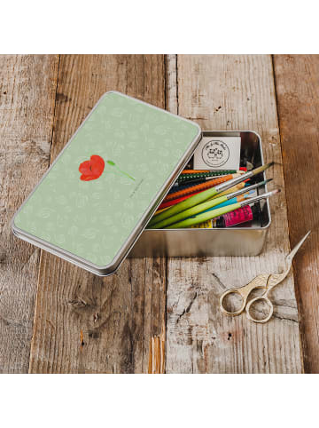 Mr. & Mrs. Panda Dose Blume Mohnblume ohne Spruch in Blattgrün