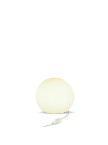 Licht-Erlebnisse Tischlampe EEK F Ø 30 x (H)26.5 cm in Weiß