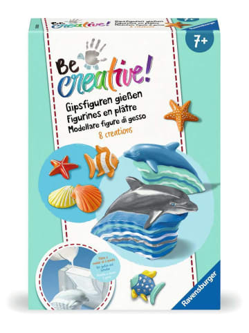 Ravensburger Bastelprodukte Bastelset DIY Gipsfiguren gießen Delfine Ab 7 Jahre in bunt