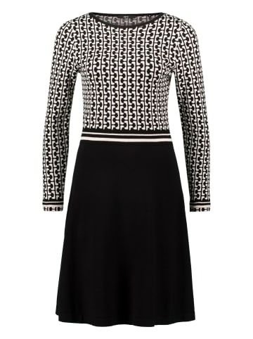 Zero  Strickkleid grafisches Muster in BlackCream