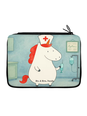 Mr. & Mrs. Panda Federtasche Einhorn Krankenschwester Design ohn... in Weiß