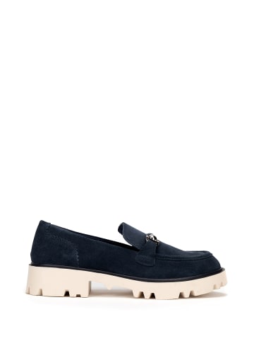 Wittchen Wildleder-Mokassins Mit Schnalle in Dark blue
