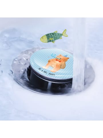 Mr. & Mrs. Panda Waschbecken Ablaufstopfen Bär Geburtstag ohne S... in Blau Pastell