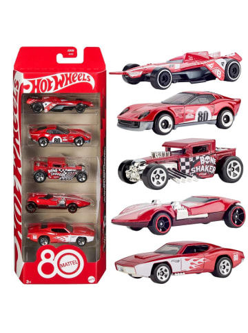 Hot Wheels Core | Hot Wheels | 80 Jahre Mattel JGK08 | Multipack 5 Fahrzeuge