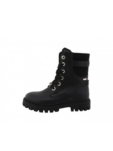 Tom Tailor Schnürstiefel  in Schwarz
