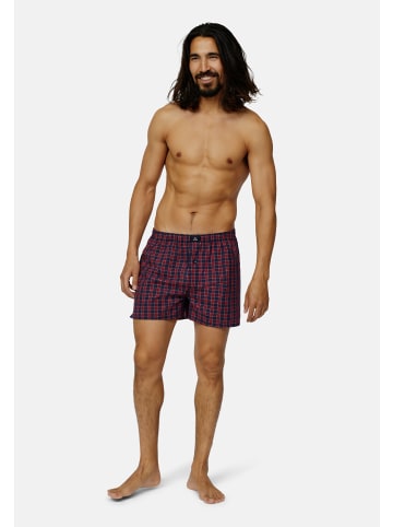 DANISH ENDURANCE Boxershorts Organic Woven Boxers in blue/red mix