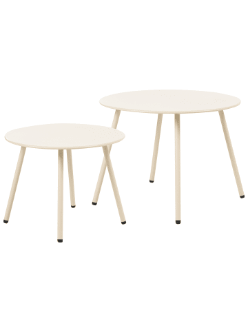 Beliani 2er-Set Couchtisch VIMERCATE in Beige