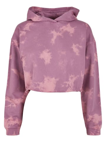 Urban Classics Urban Classics Damen Ladies Oversized Short Bleached Hoody in duskviolet