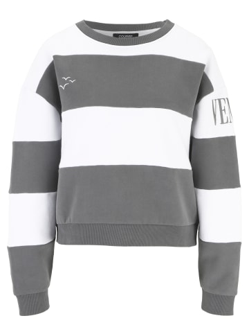 Course Sweatshirt in grau-weiß