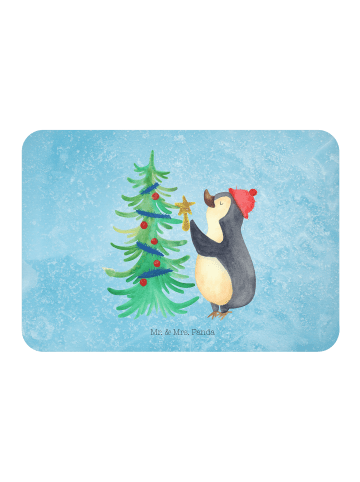 Mr. & Mrs. Panda Magnet Pinguin Weihnachtsbaum ohne Spruch in Eisblau