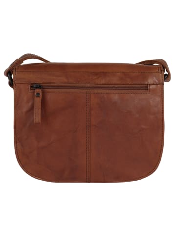 SPIKES & SPARROW Umhängetasche in cognac