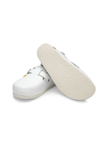 VITAFORM Echt Leder Clogs in weiß