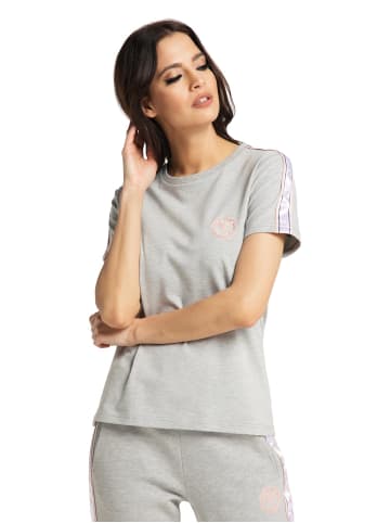 Carlo Colucci T-Shirt Castadelli in Grau Meliert