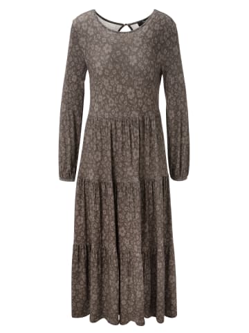 Aniston CASUAL Jerseykleid in braun-tapue