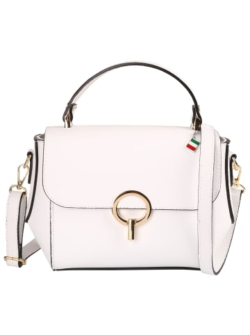 Florence Florence Handtasche Leder weiß ca. 26cm