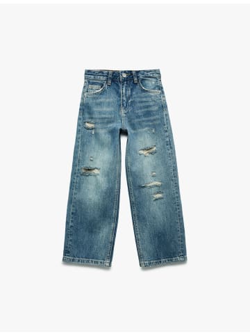 KOTON HOSEN in Mittel Indigo