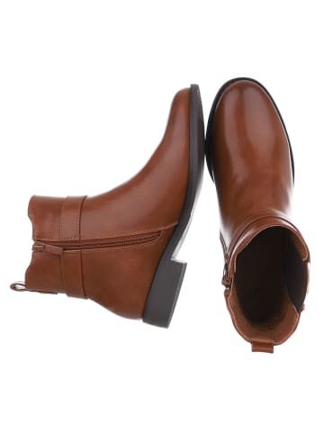 Ital-Design Stiefelette in Camel