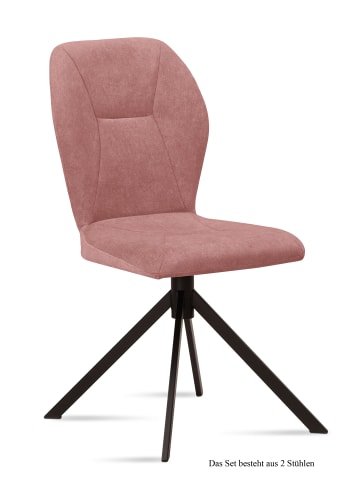 58 aufm Kessel ESSZIMMERSTUHL (2er-Set) Dusca 51x92x60 Schwarz/Braun