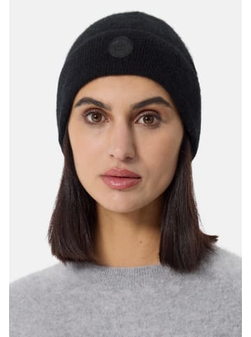 CASH-MERE.CH Mütze brushed in Schwarz