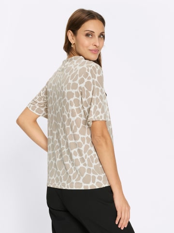 WITT WEIDEN Kurzarm-Shirt in sesam-ecru-bedruckt