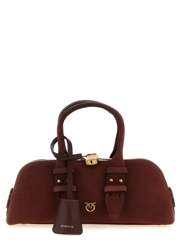 Pinko Bordeaux Rindsleder Schulter Tasche