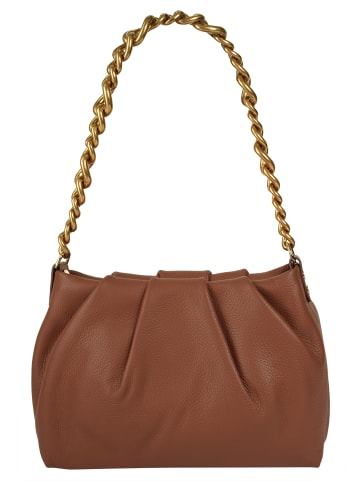 Samantha Look Umhängetasche echt Leder in cognac