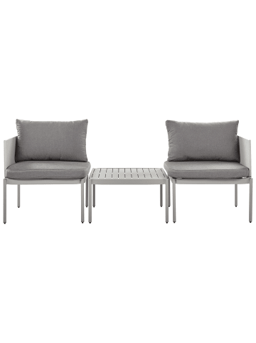 Beliani Lounge Set TERRACINA in Grau