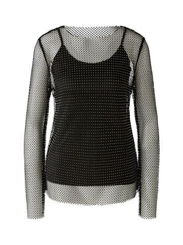 Oui Rundkragen Langarmshirt für Damen in uni