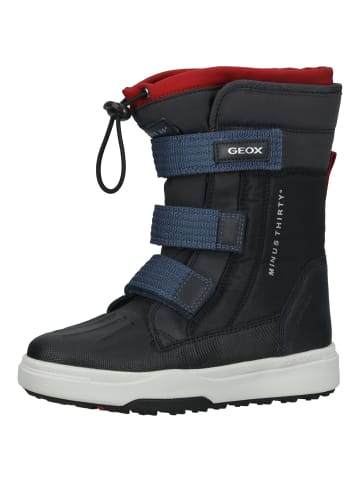 Geox Stiefelette in Navy/Rot