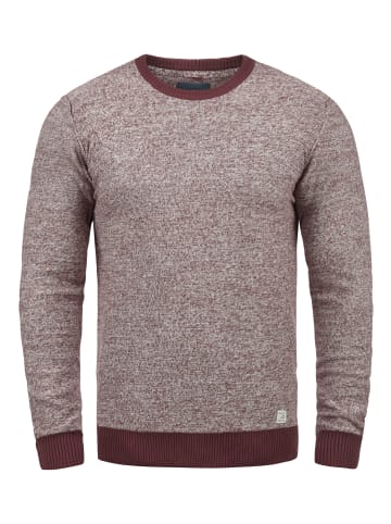 BLEND Strickpullover BHNathan 20704878ME Strickpulli mit farblich abgesetzten Abschlüssen in Rot