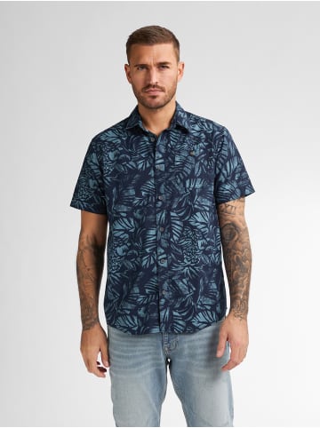 Petrol Industries Hemd mit Allover-Muster Barracuda in Blau