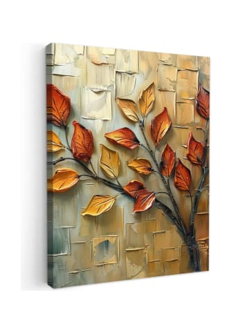 MuchoWow Leinwand bilder Herbstblätter (BxH)