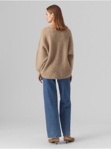 Vero Moda Strickpullover in Silver Mink