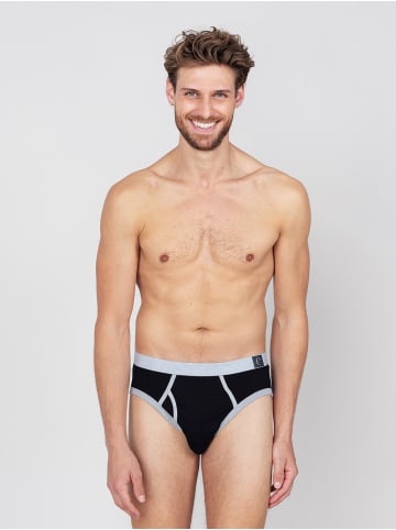 Erlich Textil  Theo Sport Slip aus Bio-Baumwolle in schwarz