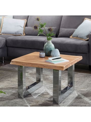 KADIMA DESIGN Couchtisch | Akazie, 58x40x60cm, Metallgestell
