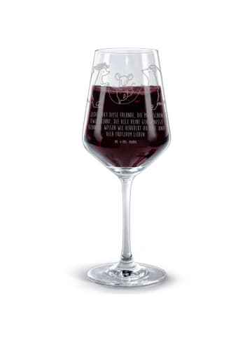 Mr. & Mrs. Panda Weinglas Groß Igel Seilhüpfen mit Spruch in Transparent