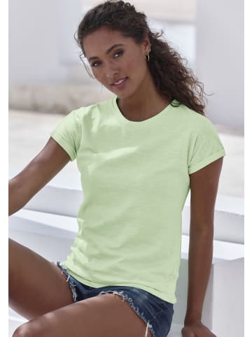 Vivance T-Shirt in lime bedruckt, lime uni