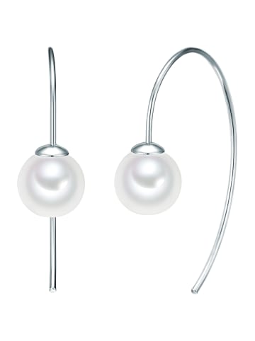 Lulu & Jane Ohrhänger Muschelkernperle weiß in silber