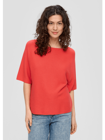 S. Oliver Strickpullover kurzarm in Orange