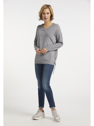 usha BLUE LABEL Strickpullover in Grau Melange