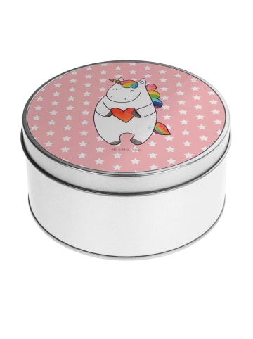 Mr. & Mrs. Panda Aufbewahrungsbox Einhorn Herz ohne Spruch in Rot Pastell