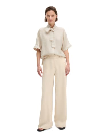 Marc O'Polo Crinkle-Schluppenbluse regular in Grey Silk